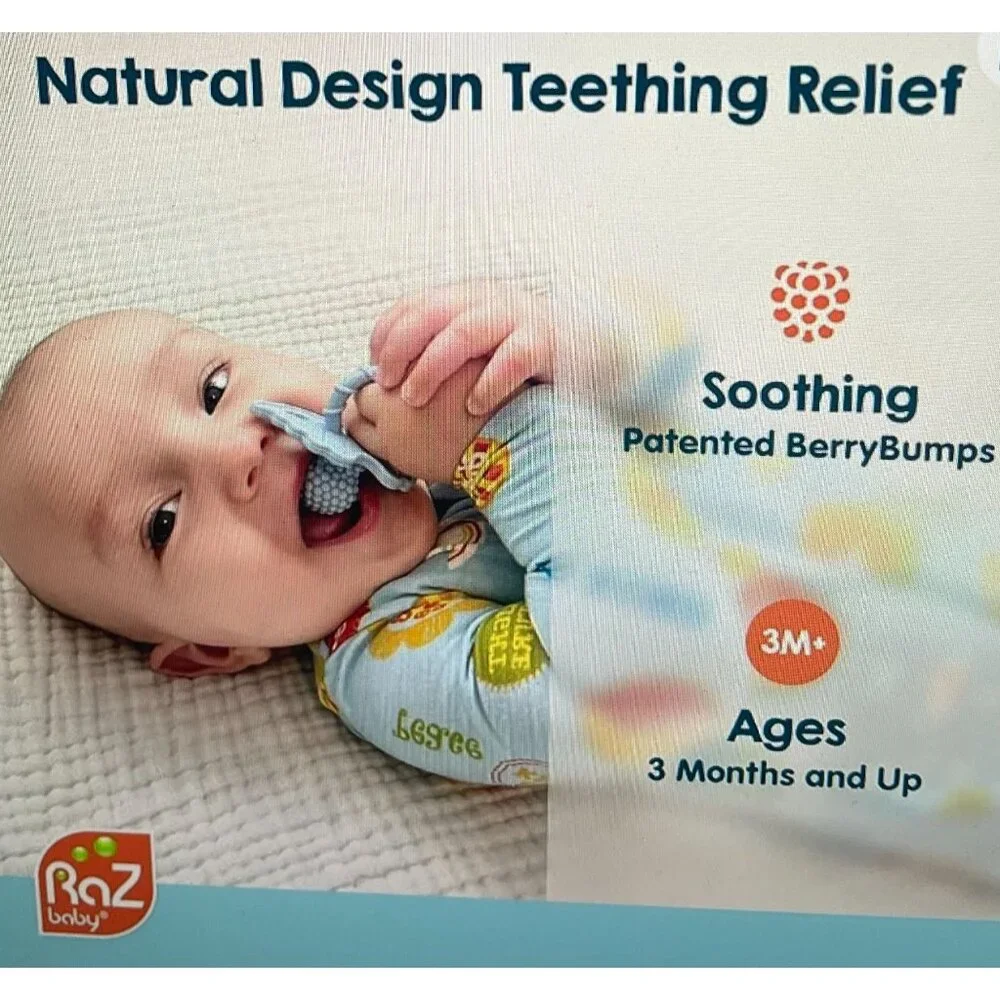 RaZ-Buddy Plush Sloth Paci & Teether Holder Soft Silicone